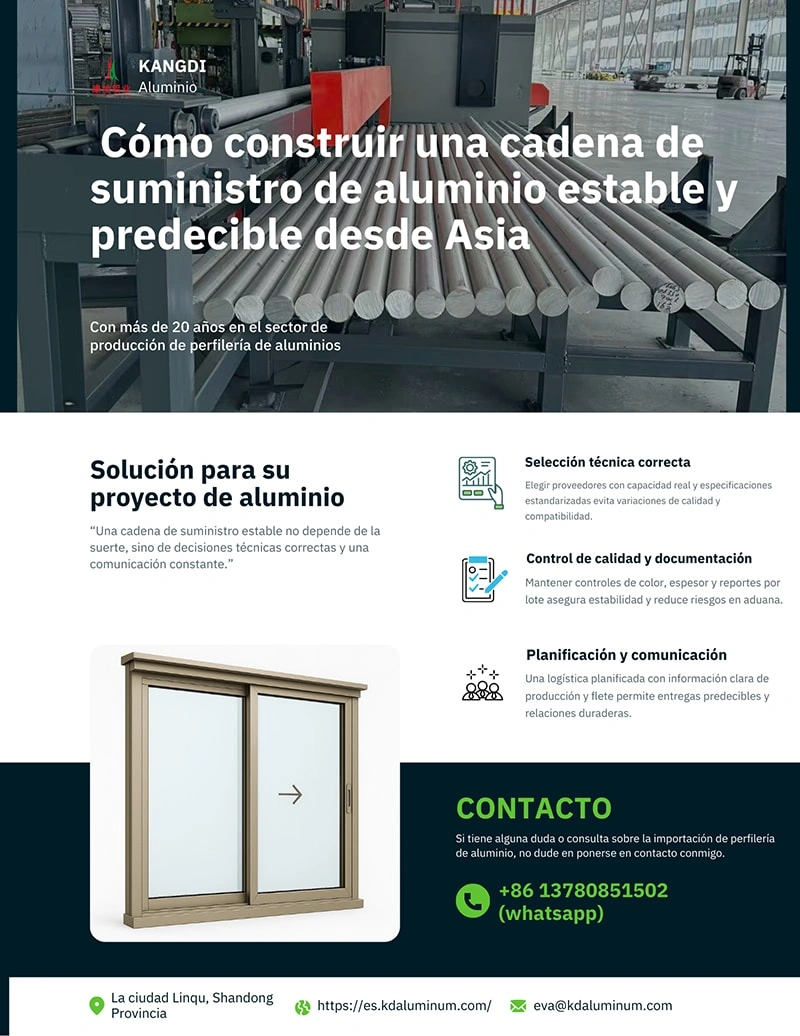Cómo construir una cadena de suministro de aluminio estable y predecible desde Asia
